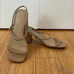 Elegant Tan Strappy Heels